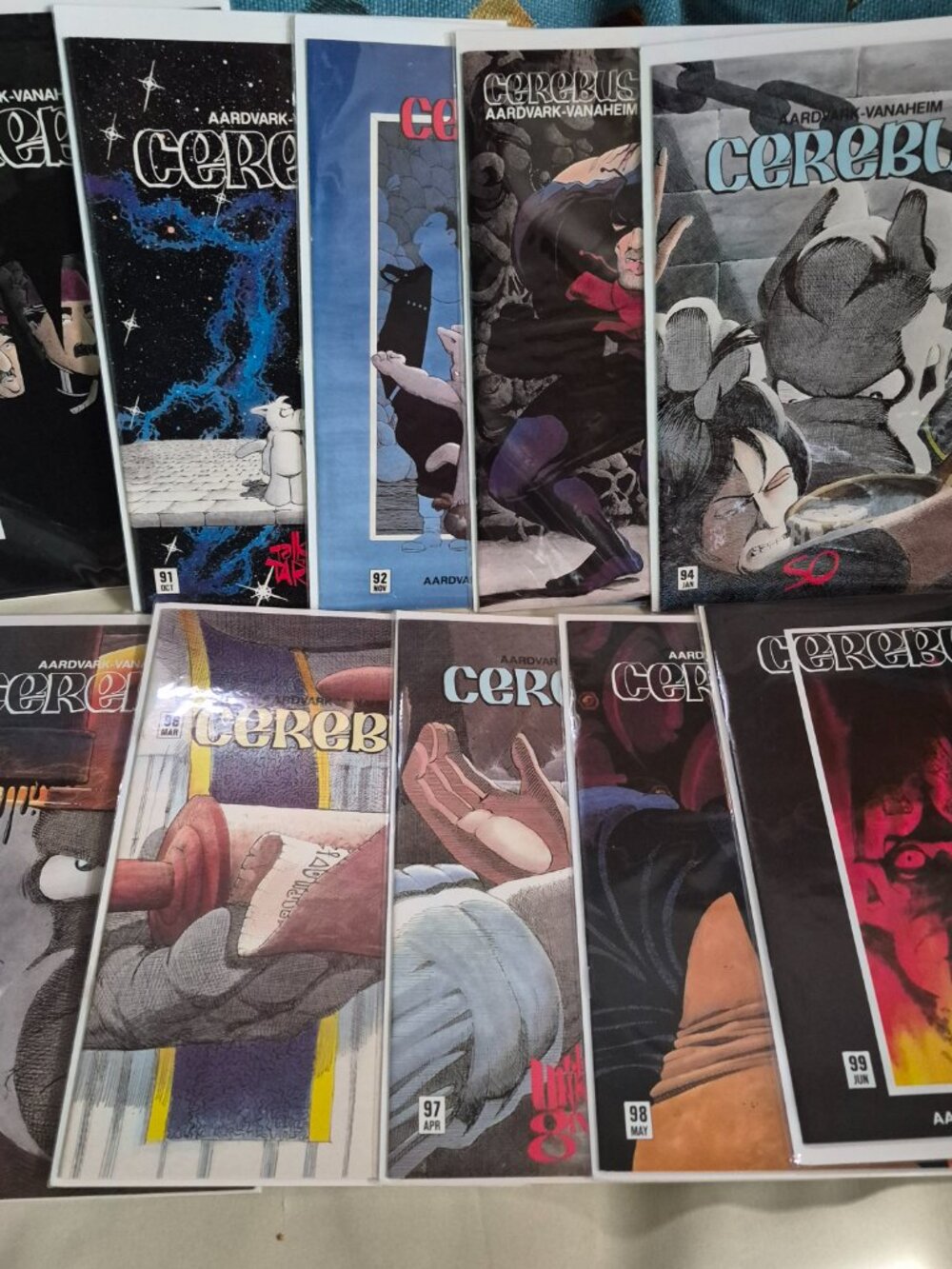 10 Cerebus #90 - 99 Lot 1986 -87 Aardvark-Vanaheim Dave Sim QQ